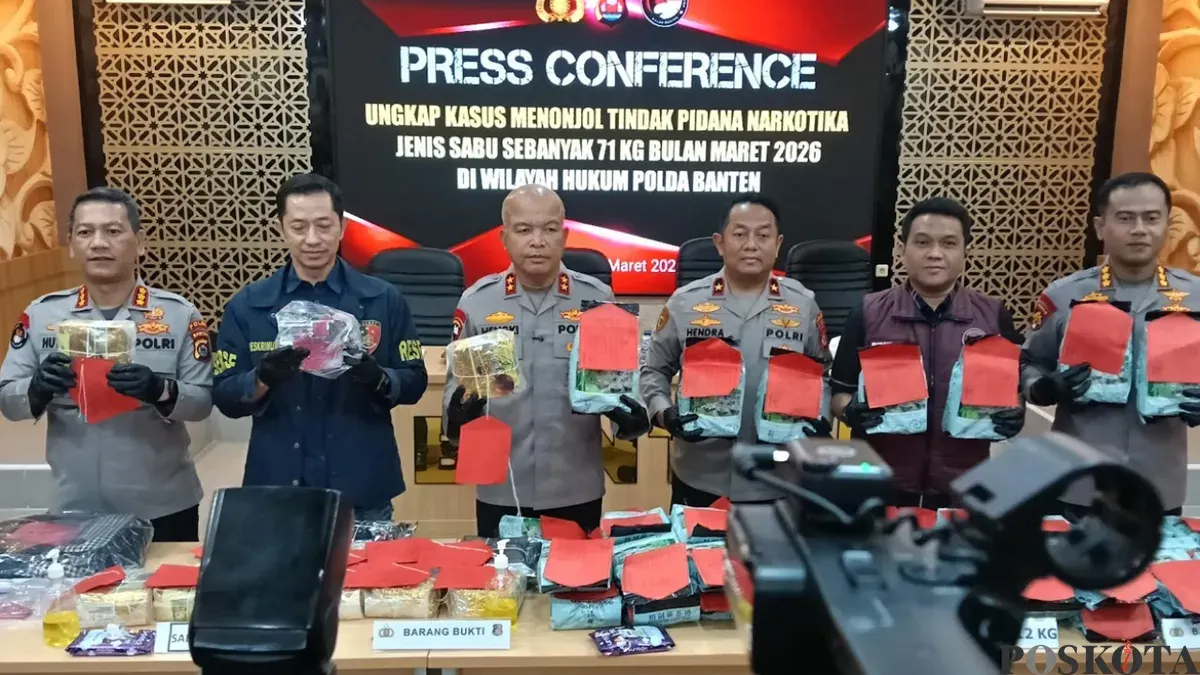 Polda Banten Gagalkan Penyelundupan 71 Kg Sabu di Pelabuhan Merak, 3 Pengedar Ditangkap