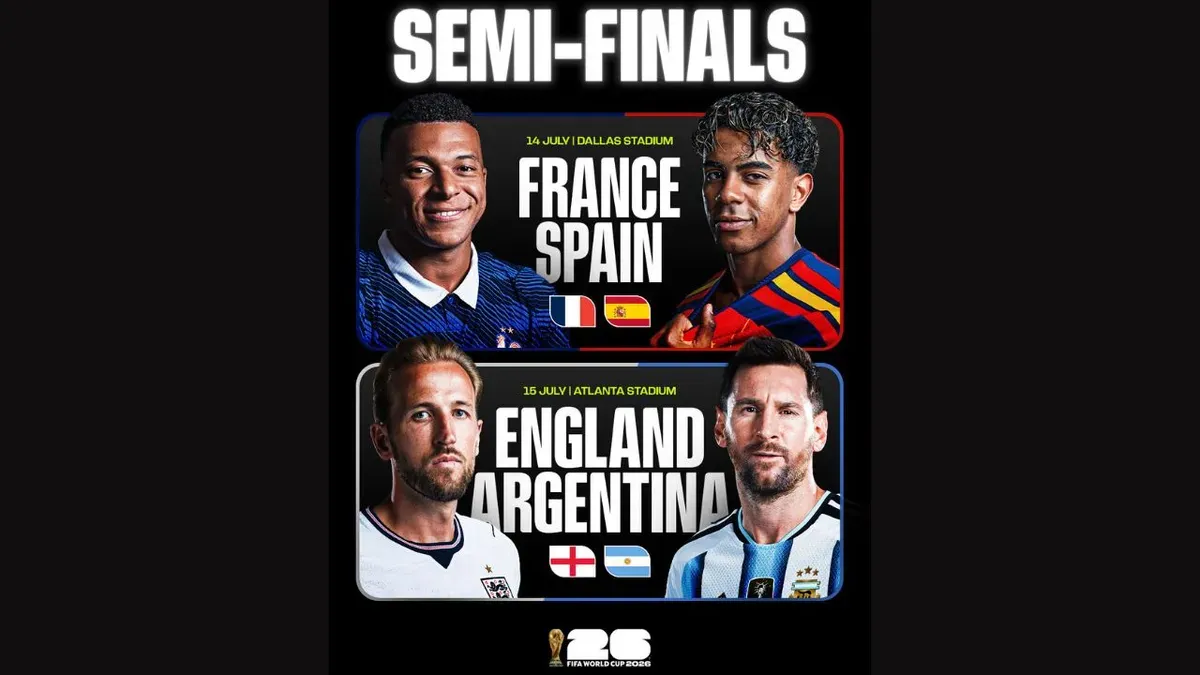 Empat Tim Terbaik Siap Bertarung, Ini Jadwal Semifinal Piala Dunia 2026